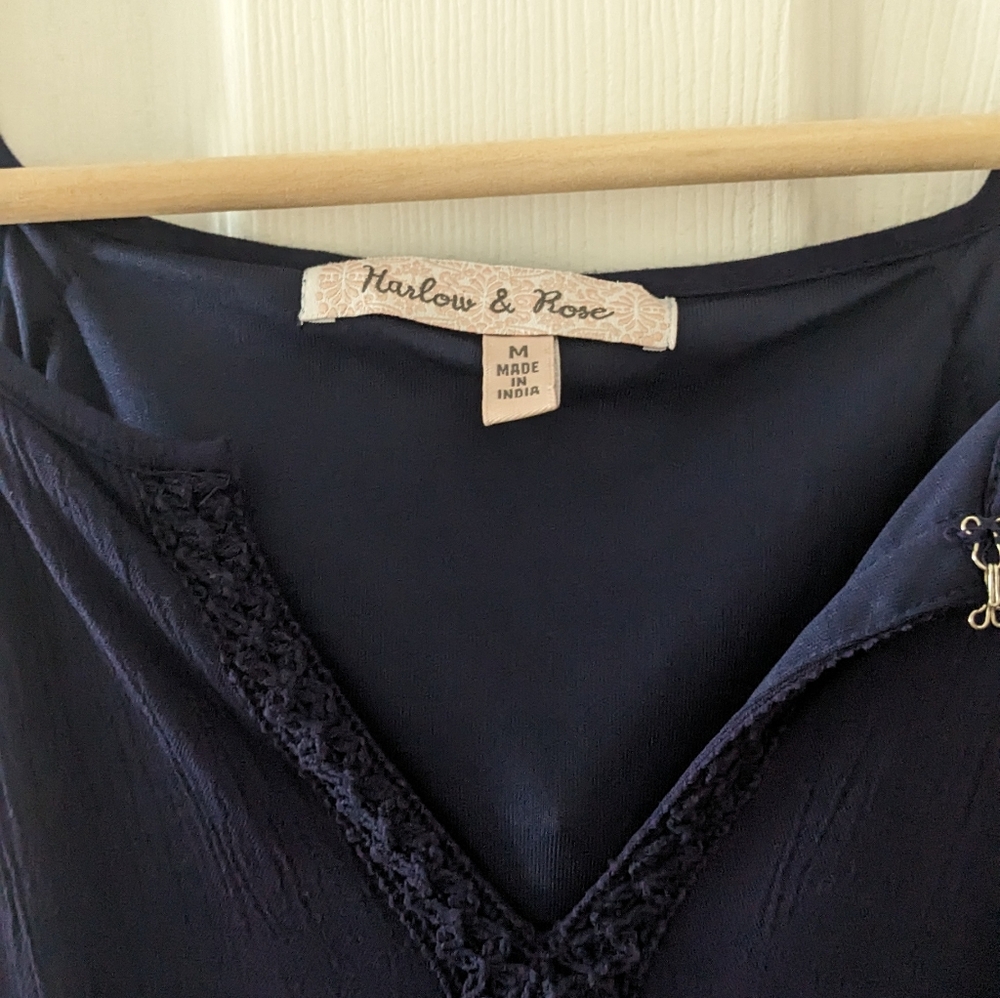 🌸ADD ON Navy Blue Halter Maxi Dress - Picture 3 of 10